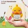 thumbnail image 2 of Gossby Handmade Positive Duck Crochet, Inspirational Gift, Emotional Support Duck, 2 of 4