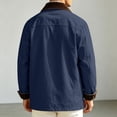 thumbnail image 5 of Lutiedan Mens Button down Jackets Fall Lightweight Vintage Barn Jacket Long Sleeve Corduroy Lapel Outwear with Pockets S-XXL, 5 of 7