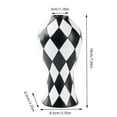 thumbnail image 4 of Black and White  Vase, Mid Century Modern Striped Small Vases for Flower&pampas Grass Centerpiece, Black White Checkered Vase for Dining Table Kitchen Tabletop Minimalist Decorative, 4 of 10