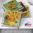 thumbnail image 3 of Thirstystone "Van Gogh Sunflowers" 4-Pack Assorted Tumbled Tile Coasters, 3 of 6