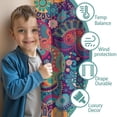 thumbnail image 3 of Blackout Kids Curtains,Purple Pioneer Flower and Paisley Pattern Childrens Insulated Curtains Set Of 2,Bedroom Essentials,Toddler Room Decor 42x63in(106x160cm), 3 of 5