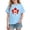 Blue, variant on Kids Canada Flag T-Shirt Boys Girls Retro Canadian Maple Leaf Short Sleeve Tees Summer Cotton Crewneck Pullover Tops 3-10 Years