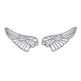thumbnail image 1 of Metal Wing Cutting Dies Stencil Scrapbook Moulds Diy Album Paper Card Craft Gift, 1 of 5