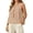 Pink, variant on Linen Bow Tie Front Tank Top Women Pleated Peplum Blouse Y2K Ruffle Shirt Sleeveless Tunic Outfits Size: S Pink
