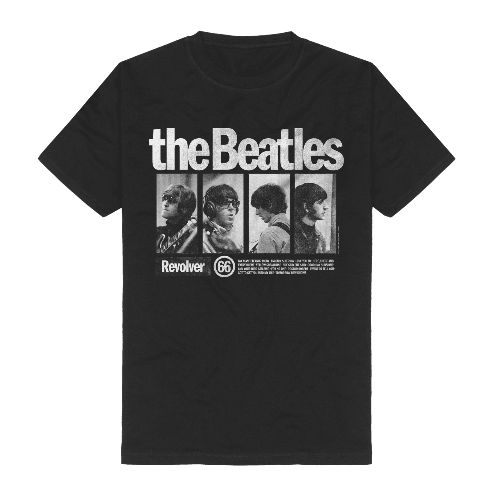 The Beatles Revolver Panel Black T-Shirt Fullsize - Walmart.com