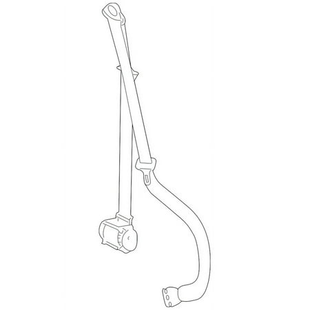 Genuine OE GM Belt & Retractor - 19260329 Fits select: 2007-2014 CHEVROLET SILVERADO, 2007-2014 GMC SIERRA
