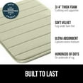 thumbnail image 3 of GORILLA GRIP Bathroom Rug, Soft Absorbent Memory Foam Shower Floor Mat, 24x17 Sage Green, 3 of 10