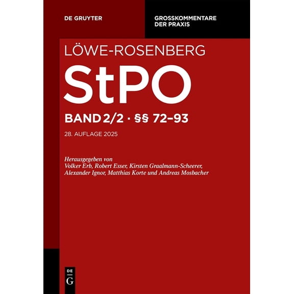 GroÃkommentare Der Praxis §§ 72-93, (Hardcover)