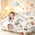 thumbnail image 3 of Homewish Boho Wild Mushroom Queen Comforter Set,Vintage Botanical Fungi Comforter Sets Queen,White,Reversible,3pcs,1 Comforter and 2 Pillowcases, 3 of 7