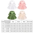 thumbnail image 7 of OBEEII Satin Dress for Infant Toddler Girl Princess Pageant Formal Dress Foral Lace 3/4 Sleeves Big Bow-Knot Dress for Wedding Evening Birthday Party, White Size 6M-6T, 7 of 7