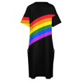 thumbnail image 4 of Vestido de rayas con bolsillos sueltos, vestidos largos con velo, vestido de fiesta 2025, vestidos, 4 of 6