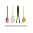 thumbnail image 2 of Dvumao Kitchen Utensils, Silicone Cooking Utensils Set With Hanging Rack - 5PCS Non-Stick Kitchen Utensils - Heat Dishwasher Safe Cookware, Mom Gifts, 2 of 9