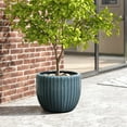 thumbnail image 3 of Indoor ceramic planters, outdoor large planters with drainage holes and rubber plugs, modern decorative glass planters, 3 of 17