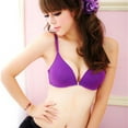 thumbnail image 2 of -Push Up Bra Front Closure Padded Bra Seamless Gather Underwear, 2 of 5