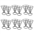 thumbnail image 1 of 12 Uds. de Estantes MetáLicos de Alambre para Alimentos, Cesta Frita en Cono, Soporte para Patatas Fritas, Soporte de ExhibicióN, Soporte para Pollo, 1 of 5