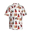 thumbnail image 2 of Fotbe Cute Cat And Christmas Gift Hawaiian Shirt for Men Unisex Summer Beach Casual Short Sleeve Cotton Linen Button Down Shirts-Small, 2 of 9