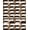 Brown, Pattern 1, variant on ODIKA 4'x6' Brown Cream Black Geometric Interlocking Washable Area Rug Mid Century Retro Abstract Tessellated Modular Grid Vintage Non-Slip, Chair-Friendly, Flatwoven for Home Office, Under Desk