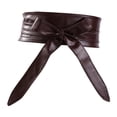 thumbnail image 2 of Bmisegm Women's Adjustable Decoration Wide Waistband Waist Band Waist Sealing Belt Collar for Women Brown One Size, 2 of 4