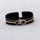 thumbnail image 3 of Pulsera Mujer Plata Corazón Oro Rosa Colección Piedra Natal Swa Infinity Pulseras, 3 of 5