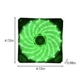 thumbnail image 3 of EIGTHTAIL120mm RGB CPU Cooling Fan PWM Hydraulic Bearing Case Fan  Silent 25dB  1200 RPM  45 CFM  Intelligent Temp Control  Blue LED Lighting, 3 of 6