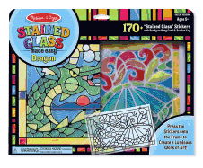 Stickers Multi-Colour Melissa & Doug 19289 Dragon Stained Glass Made Easy Craft Kit with 170 