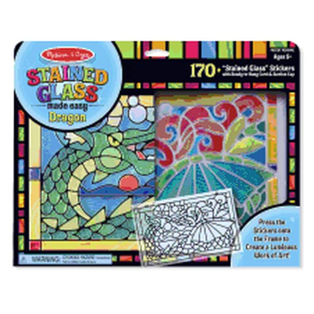 Melissa & Doug Stained Glass Made Easy Craft Kit Dragon 170