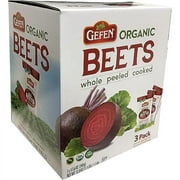 Organic Red Beets, Whole, Peeled & Cooked, 3 pack 17.6 oz (3.3 lbs) Salad Ready