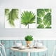 thumbnail image 5 of 2 Unids Tropical Pintura De La Lona Hojas Monstera Planta Cl Decoración De Imagen De perfecl Pintura al óleo moderna de la lona, 5 of 8
