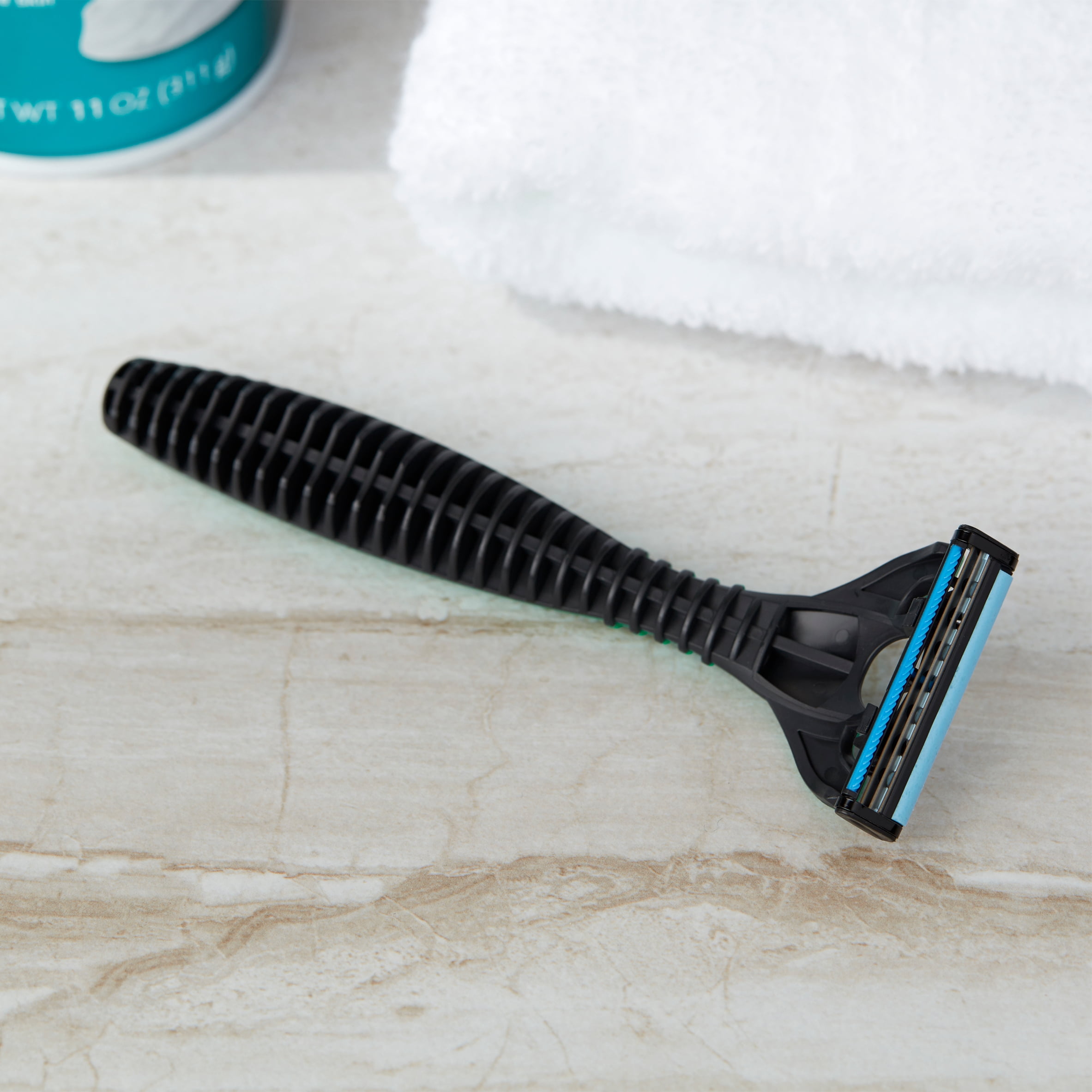 Equate Triple Blade Disposable Razors for Men Value Pack, 8 Count