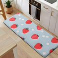 thumbnail image 5 of Strawberry Plants Fruit Flower Kitchen Rug Mat,Kitchen Runner Rugs Non Skid Washable,Decorative Kitchen Floor Mats for Kitchen,Sink,Laundry,17"x47.2", 5 of 7