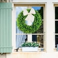 thumbnail image 3 of YTTAL 20-24 Inch Artificial Boxwood Wreath, UV Resistant Faux Greenery Wreath for Front Door, Indoor Outdoor Year-Round Decor for Wall, Window, Porch, Party, Wedding, 3 of 13