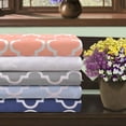 thumbnail image 1 of Trellis 100% Cotton Geometric Duvet Cover and Pillow Sham Set Grey / King/Cal King, 1 of 1