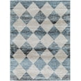 thumbnail image 2 of Mark&Day Area Rugs, 9x12 Eligio Modern Blue Area Rug, Blue Ivory Beige Carpet for Living Room, Bedroom or Kitchen (9'2" x 12'), 2 of 7