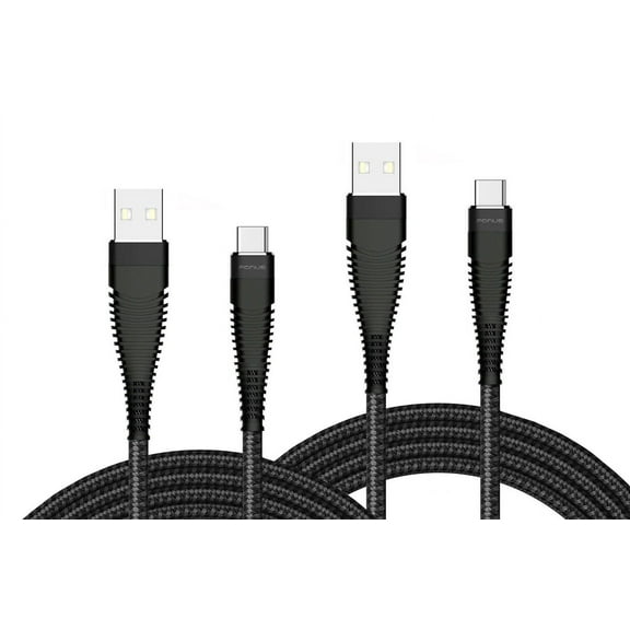 6ft and 10ft Long USB-C Cables for Samsung Galaxy S23 FE Phone - Fast Charge TYPE-C Cord Power Wire Data Sync Braided High Speed for Samsung Galaxy S23 FE 6.4" (Fan Edition) Model