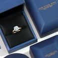 thumbnail image 5 of Gem Stone King 14K Yellow Gold White Zirconia Engagement Ring for Women | 6.17 Cttw | Round 10MM | Gemstone Birthstone | Size 5, 5 of 6