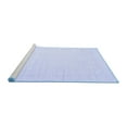 thumbnail image 2 of Ahgly Company Machine Washable Indoor Square Solid Blue Modern Area Rugs, 5' Square, 2 of 4