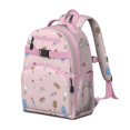 thumbnail image 2 of Summer Themed Waterproof Backpack - Ergonomic Student Bag with Ice Cream Dessert Print, Durable & Adjustable for Heavy Loads, 2 of 5