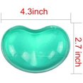 thumbnail image 2 of Almohadilla de muñeca de gel de silicona, almohadilla de ratón ergonómica translúcida en forma de corazón de descanso, almohada de mano, fatiga de muñeca efectiva (verde) brillar Electrónica, 2 of 2