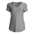 thumbnail image 6 of No Boundaries Juniors Short Sleeve Brushed V-Neck T-Shirt, 6 of 6