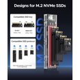 thumbnail image 3 of Carcasa SSD NVMe M.2 ORICO TCM2 USB 3.2 Gen 2 de 10 Gbps, color rojo, 3 of 7