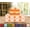 Cube Joyful Orange, variant on Elegant Comfort 6 Piece Bed Sheets Polyester Queen Cube Lime Green Cube