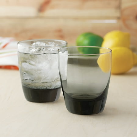 Libbey Classic Smoke Rocks Glasses, Set of 12