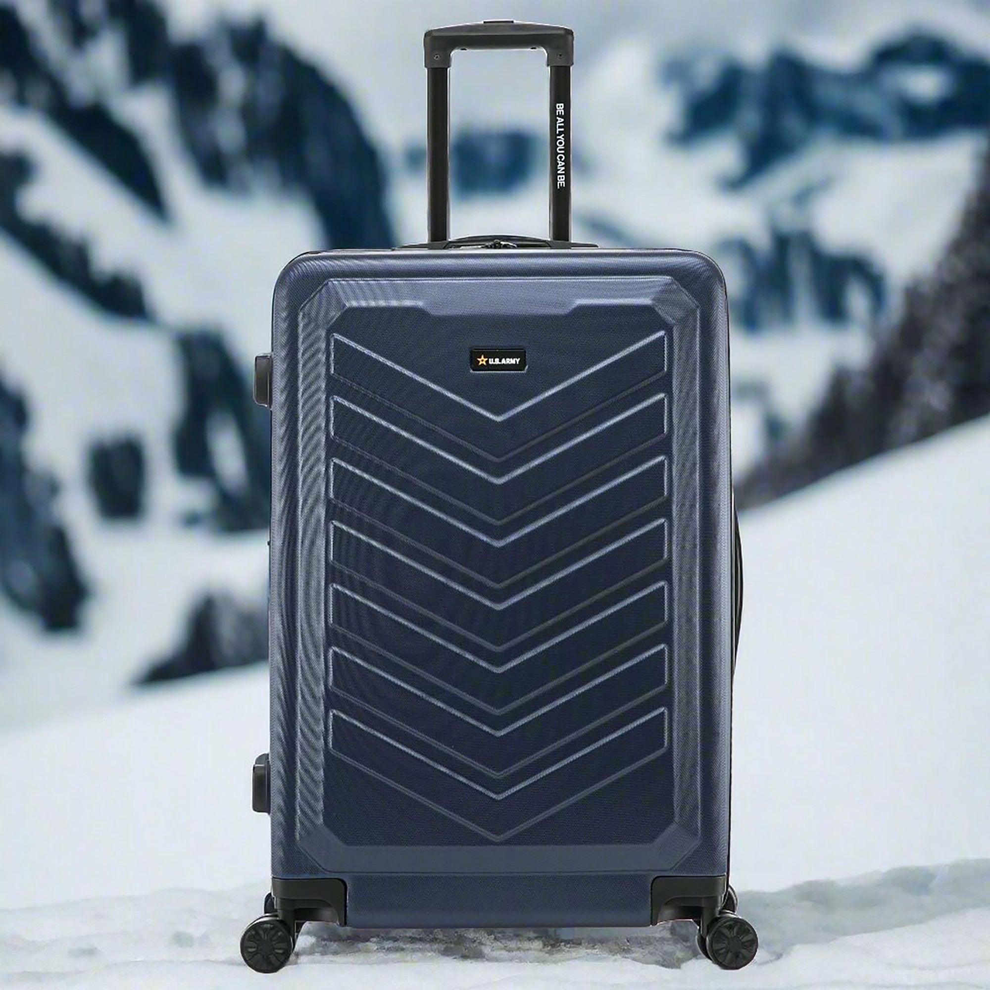 US ARMY FOX 28" Large Suitcase Navy Blue