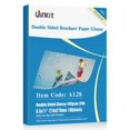 thumbnail image 1 of Kit de papel para folletos, satinado, doble cara, 8,5 x 11, 140 g/m², 100 unidades, 1 of 9