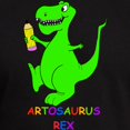 thumbnail image 3 of CafePress - Artosaurus Rex Men's Fitted T Shirt (Dark) - Men's Fitted T-Shirt, 3 of 4
