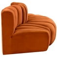 thumbnail image 6 of Meridian Furniture Arc Cognac Velvet Modular Sectional, 6 of 9