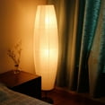 thumbnail image 1 of Luces de pie modernas Decoración de luces de salón LED Uplighter con pantalla, lámparas de pie de bombilla para sala de estar, balcón, interior, Yinane Lámpara de piso, 1 of 8