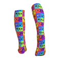 thumbnail image 2 of Bixox Doodle Faces Emotions Print Compression Socks,Compression Socks Women & Men Circulation for Medical,Running,Athletic, 2 of 7