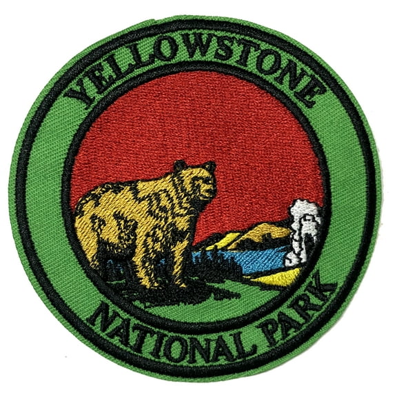 Yellowstone National Park Embroidered Patch Iron/SewOn Applique Explore Souvenir