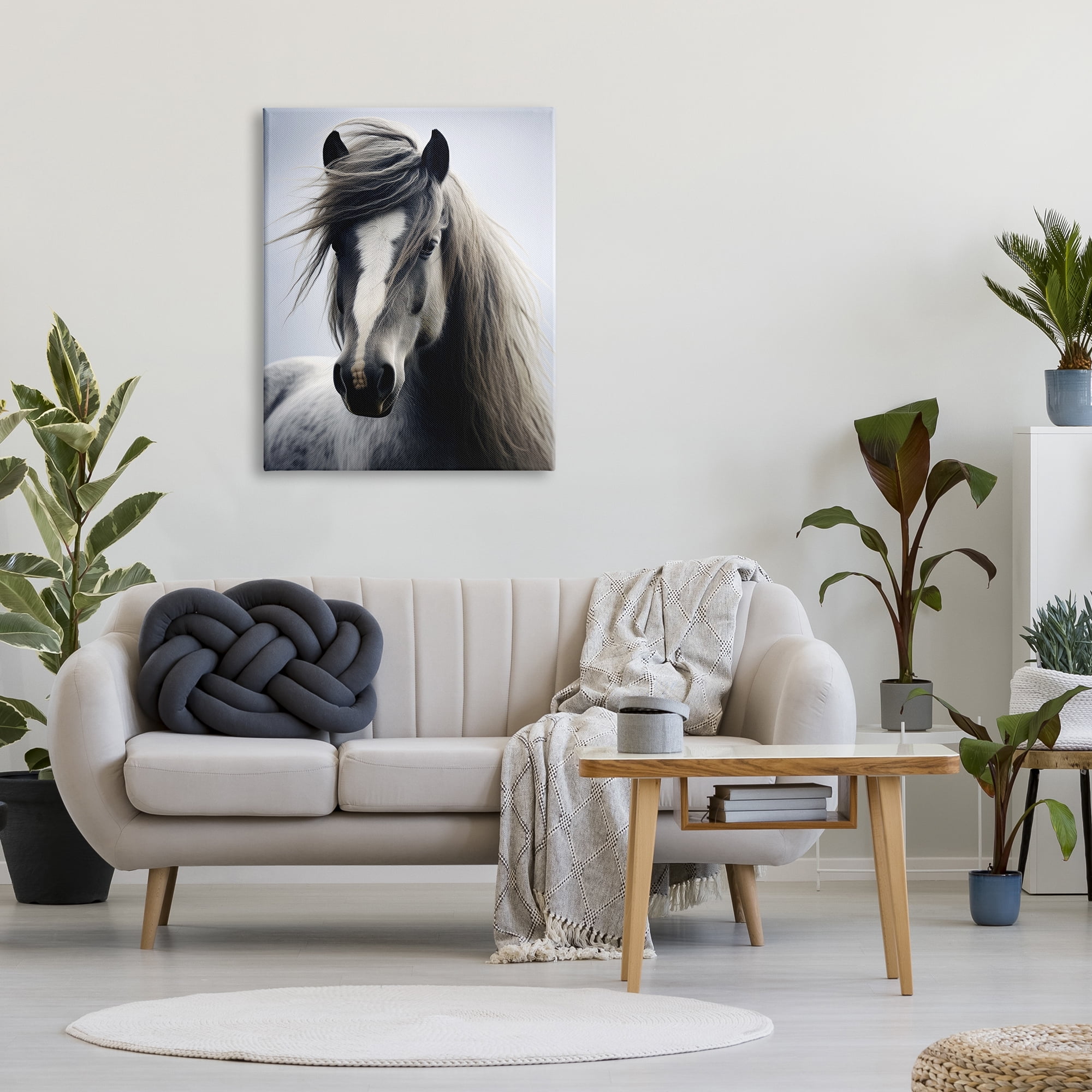 Stupell Industries Windblown Horse Mane Animals & Insects Photography Gallery Wrapped Canvas Art Print Wall Art, 30 x 40